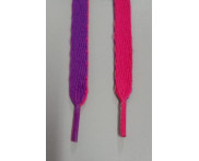 Cadarço Chato 120 CM - 72 Pares - Pink/Llilás DUPLA FACE - Ref. AC 201 - 100% Poliéster